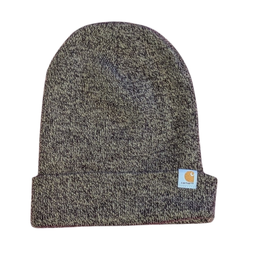 Carhartt Embroidered‎ Watch Cap 2.0 Cuffed Beanie Hat Heathered Brown Tan Active